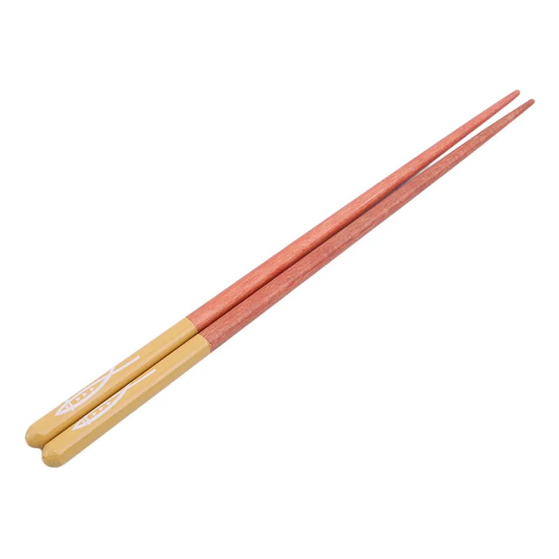 5 pares de pauzinhos de madeira natural feitos à mão saudável chinês carbonização pauzinhos reutilizáveis vara de sushi presente tableware1256m