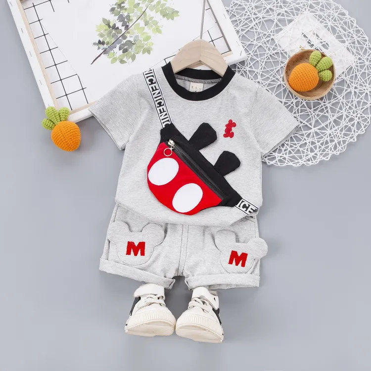 New Summer Baby Clothes Suit Children Fashion Boys Girls Cartoon T Shirt Shorts Toddler Casual Clothing Kids Tracksuits