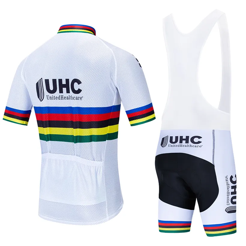 UHC Bisiklet Jersey Seti 2020 Pro Team Mens Bisiklet Giysileri Yaz Nefes Alabilir MTB Bike Jersey Bib Şort Kiti Ropa Ciclismo1129294