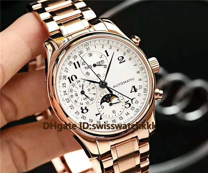 SH Novo L2 773 4 78 3 Relógios Swiss L678 2 Cronógrafo Multifuncional Automático Moonphase Display CNC Caixa de Aço Cristal de Safira Me3027