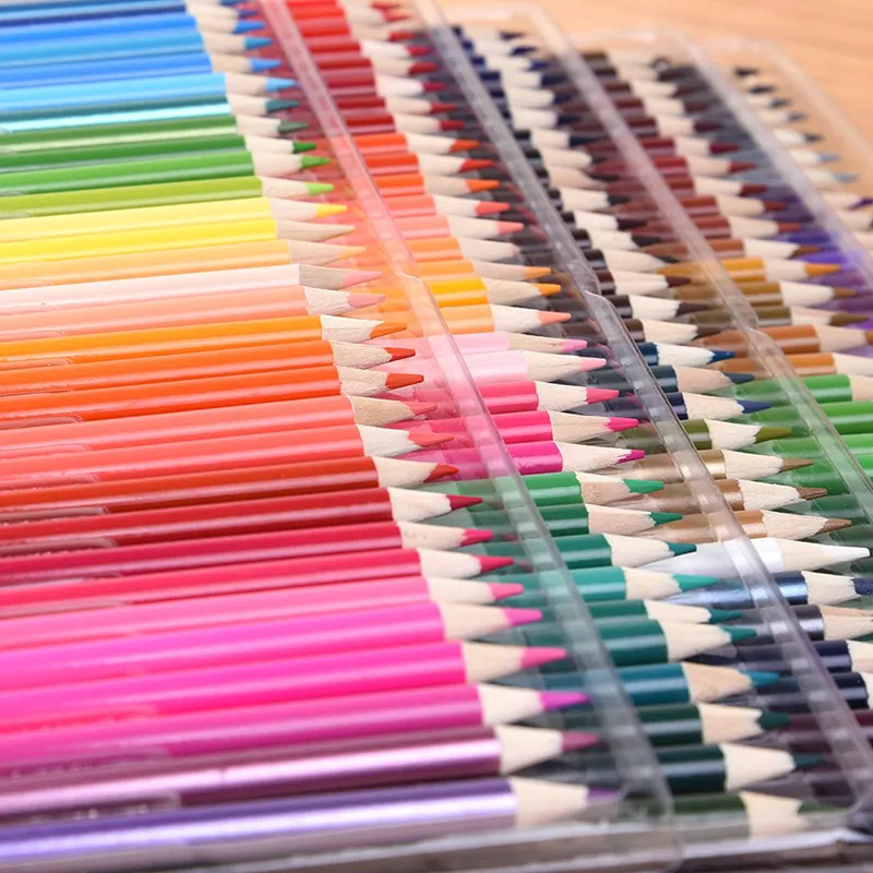 48/72/120/150/180 Färger Vattenlöslighet Konstnär Färgpennor Set för teckning Sketch Coloring Books School Art Supplie
