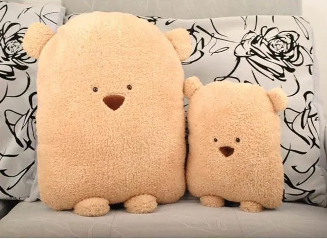 Doug Bear Triangle Bear Hold Plush Pillow Cushion Plush Toys Soft Handfeel Sofa Bed Cartoon Cushion Home Decor3197
