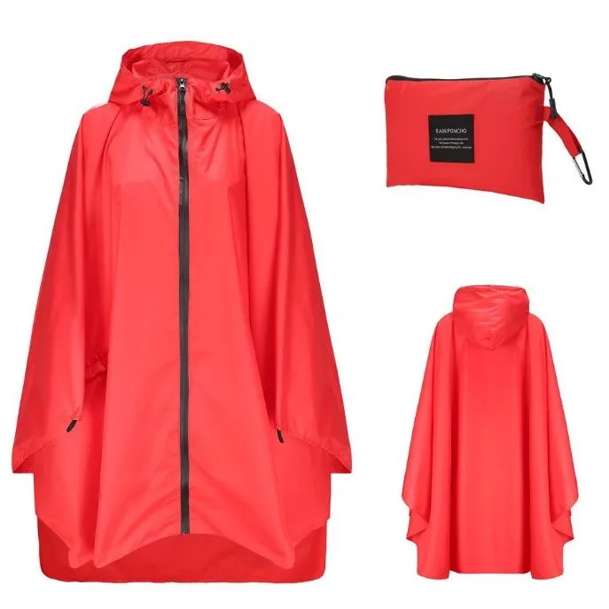 Deszcz z kurtką poncho płaszcz z kapturem dla dorosłych z kieszeniami wodoodporne deszczowe urządzenia przeciwdeszczowe pasujące do przechowywania torebkę plus rozmiar xxl li265r