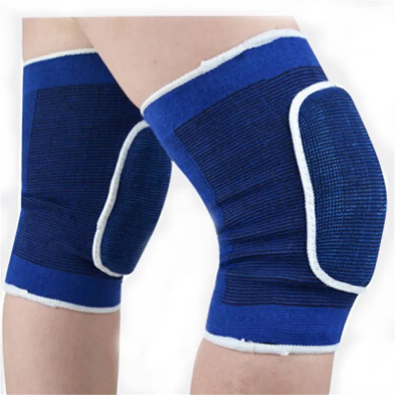 Kniebeschermers Skate Snowboard Sport Elastische Pols Kniebeschermer Pads Beenwarmer Voor Volwassen Volleybal Sport Basketbal Knie Bandage213H