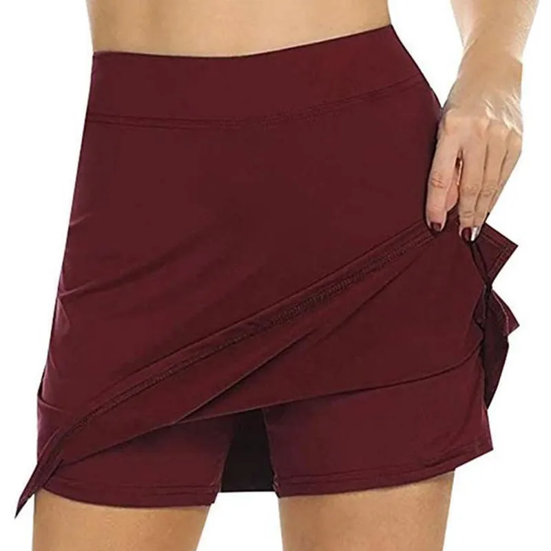 QERFORMANCE Active Skorts Rock Damen Plus Size Bleistiftröcke Damen Laufen Tennis Golf Workout Sport Anti-Scheuer-Skort219z