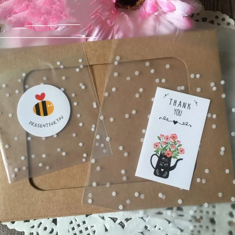 şeffaf plastik torba şeker kurabiye hediye çantası buzlu opp doğum günü partisi şeker ambalaj torbası hediye kutusu 2019242c