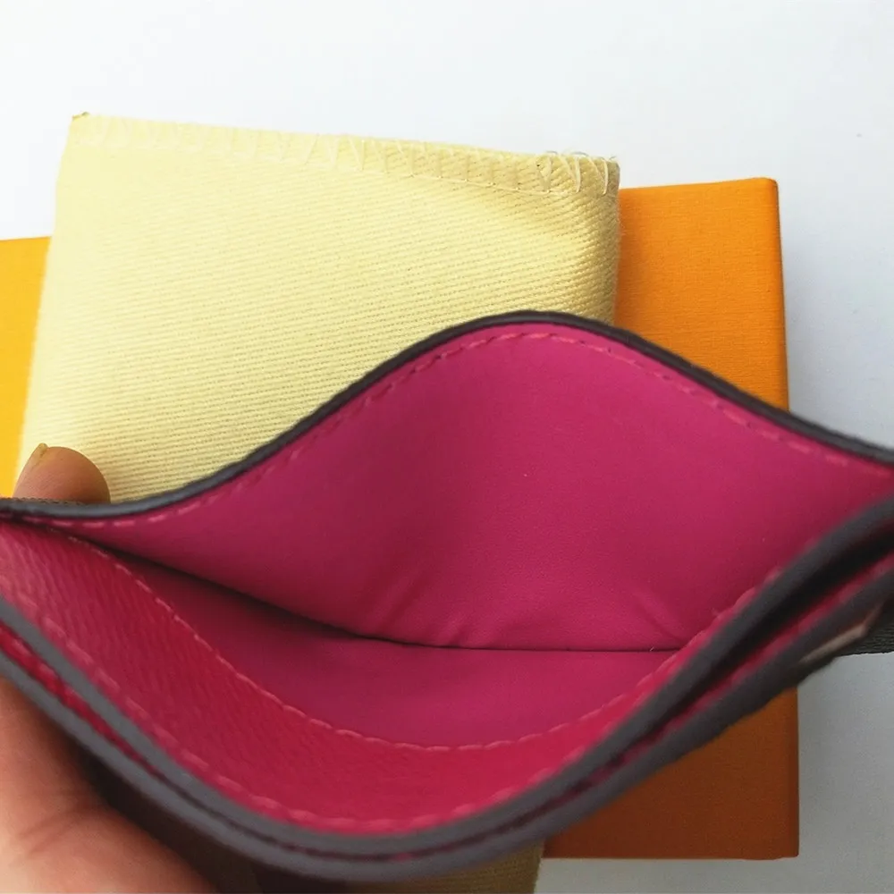 Klasyczne mężczyźni Kobiety Kredyt Desinger Card Holder Fashion Mini mały portfel Postający luksusowy bank luksusowy uchwyt na pudełko i kurz 227R