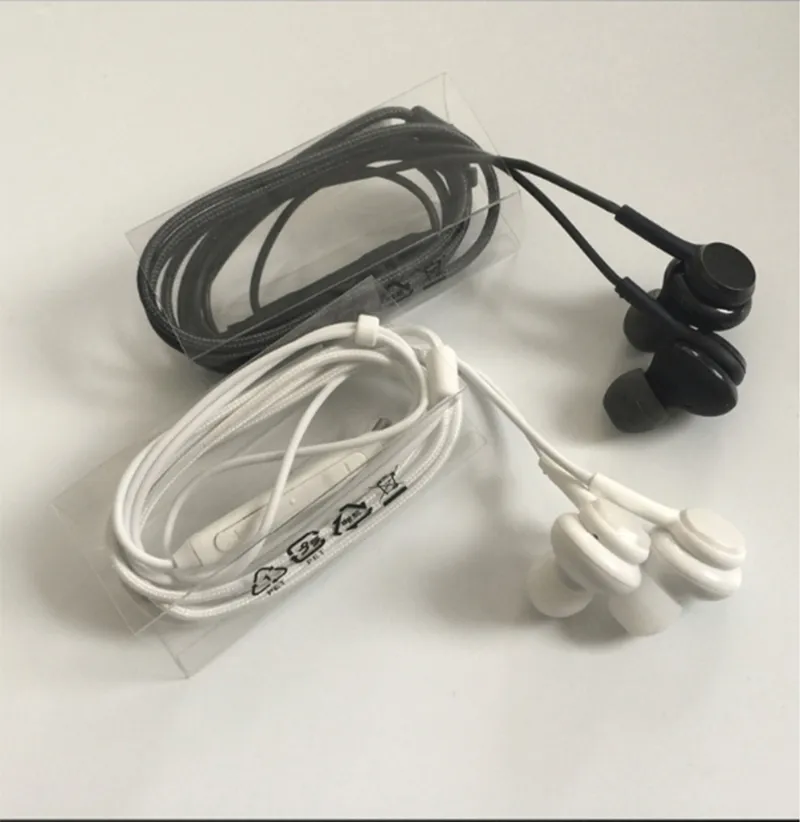 Pour Samsung Galaxy S8 S8 Plus dans l'oreille filaire casque stéréo écouteurs contrôle du volume écouteurs avec emballage de vente au détail