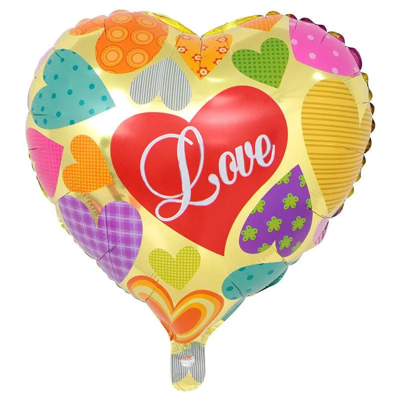 18 tum uppblåsbar luftballonger hjärta form helium ballong bröllop dekoration folie ballonger älskar ballonger hel246n