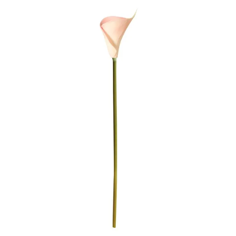 Artificielle fausses fleurs feuille Calla Floral mariage Bouquet fête décor à la maison hortensias en soie pas cher décoration florale pour la maison 20191300j