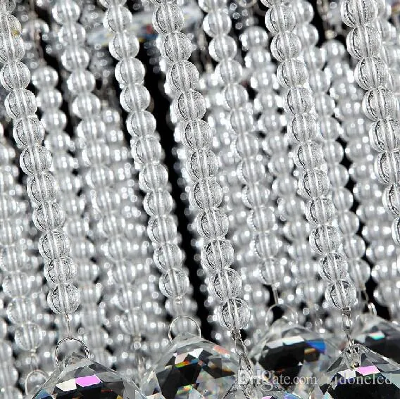 Plafonnier en cristal moderne Rectangle vague cristaux lustre luminaires monté en Surface Loyer GU10285T