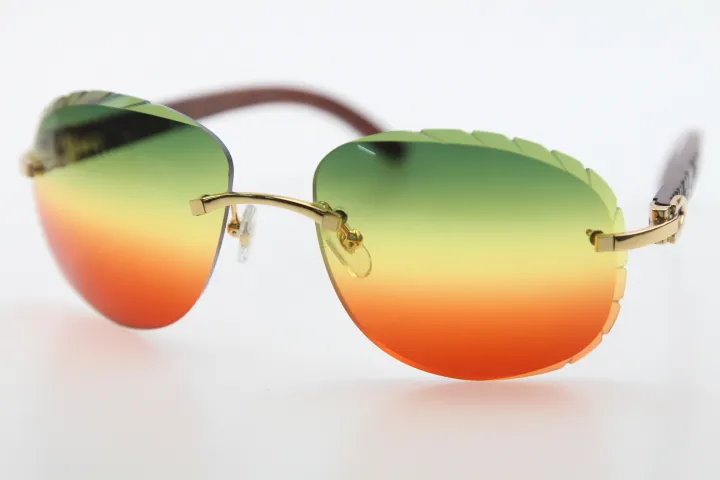 Оригинальные солнцезащитные очки из резного дерева без оправы 8200764 Очки унисекс для вождения на открытом воздухе Высококачественные солнцезащитные очки из металла Optical3045