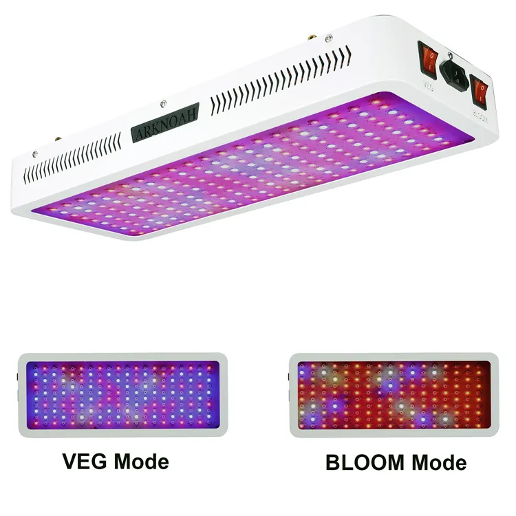 Lampada da coltivazione a LED da 2000 W con interruttore Bloom e Veg Lampada da coltivazione a LED piante a spettro completo con design a catena professionisti Gr233l