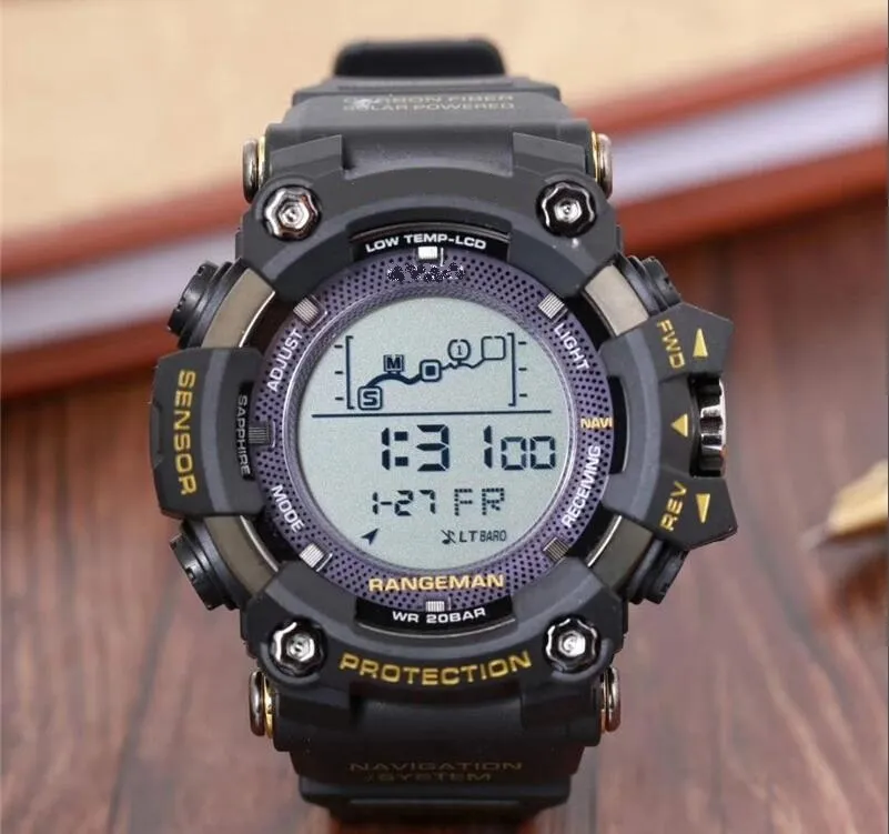Large watches men's sports dial watches LED waterproof mountaineering digital men's watches automatic lights 269W