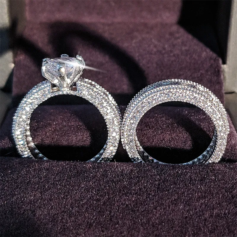 925 prata esterlina luxo negrito grande conjunto de anéis de casamento para noivado feminino dedo africano presente de natal jóias r44282386