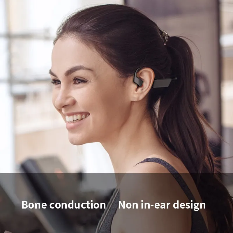 K08 Kemik İletim Kulaklık Bluetooth Kablosuz Değil Ev Kulaklıkları İPhone Xiaomi Huawei1066323 için Su Geçirmez Spor Kulaklığı