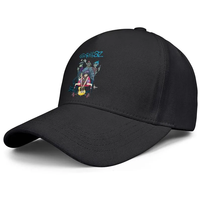 Men039s e Women039s Baseball Caps Cricket Graphics personalizados Moda Hat Hat Gorillaz Fan Art Logo Gorillaz The Now Music8559409