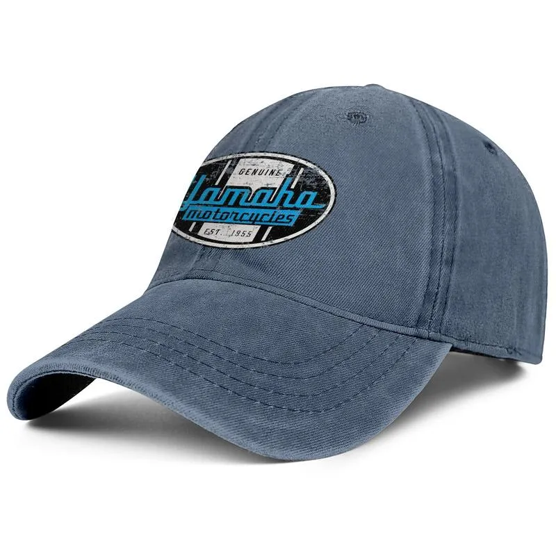 Élégant Yamaha Motorcycles Faster Sons Casquette de baseball unisexe en denim Golf Chapeaux à la mode Old Proven OffRoad R1 Noir Racing Bleu Rouge Log9542661