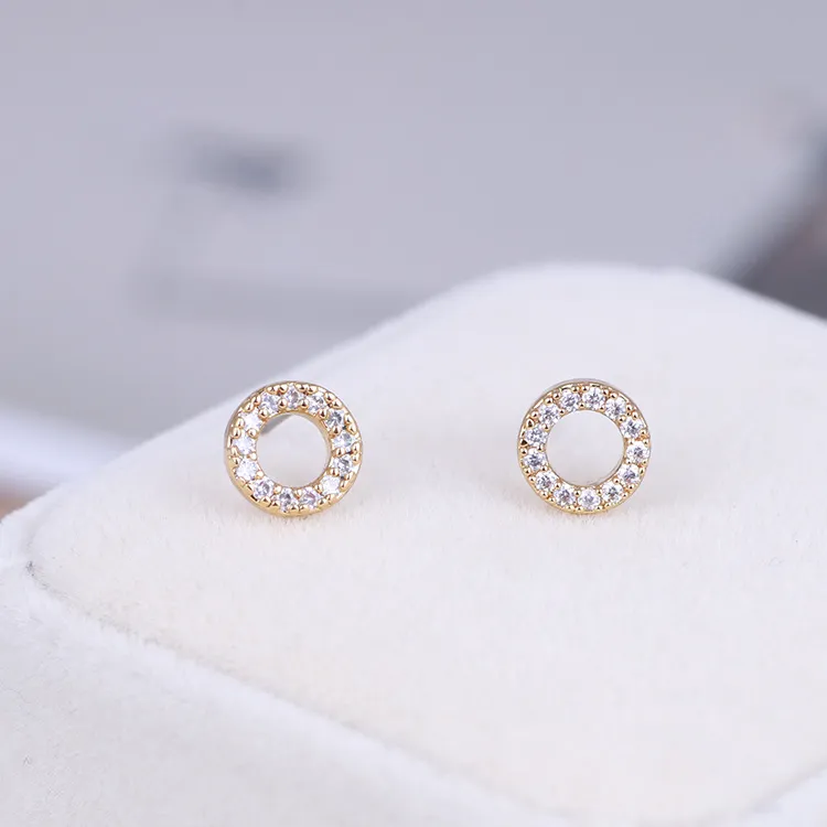 Mode-diamant boucle d'oreille de mariage en laiton plaqué or 18 carats bijoux fins pour femmes filles pour amoureux accessoires Bijoux PS6748316v