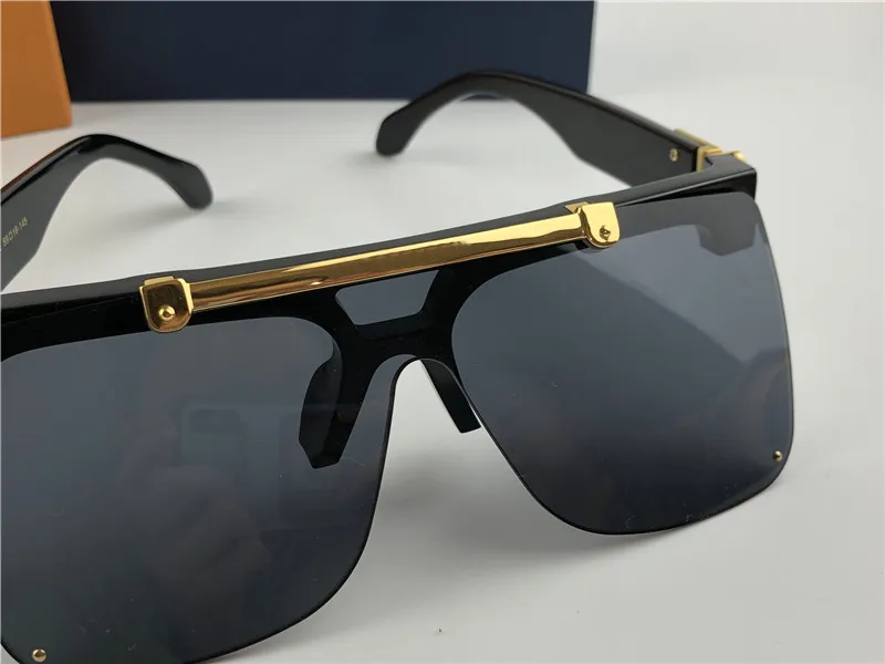 Modedesigner Quadrat Halbrahmen Flip Design Sonnenbrille Top-Qualität Avantgarde-Stil Outdoor-Brille1194288r