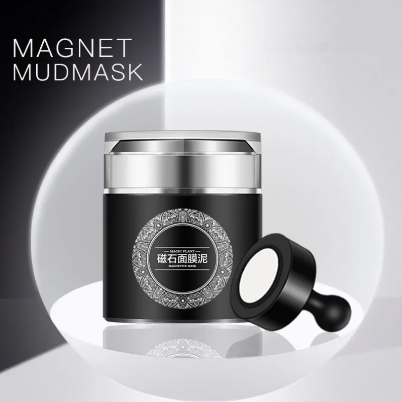 Mineral Rich Magnetic Face Mask Pore Rengöring Avlägsnar Hud Föroreningar Tångmaskar med magnet Nytt ansikte Hudvård Skönhetsprodukt