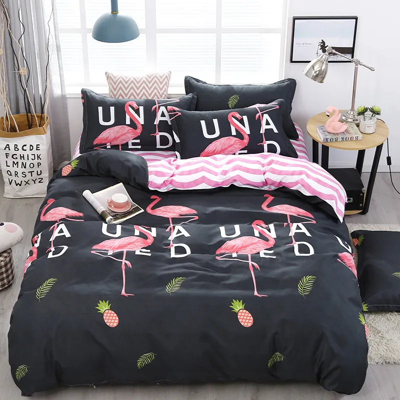 Designer bed Comforters sets bed linnen set cartoon dekbed kap laken kussensloop queen zomerset pastorale stijl4705833