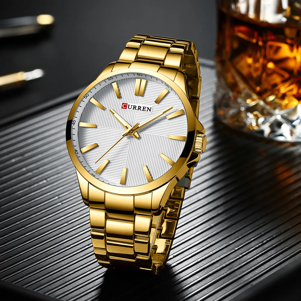 Mannen Horloges Luxe Merk Roestvrij Staal Mode Zakelijke Heren Horloge CURREN Horloge Man Klok Waterdicht 30 M Relojes2771