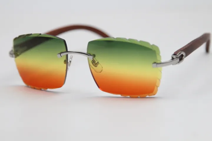O occhiali in legno dorato integrale 3524012 occhiali da sole unisex.
