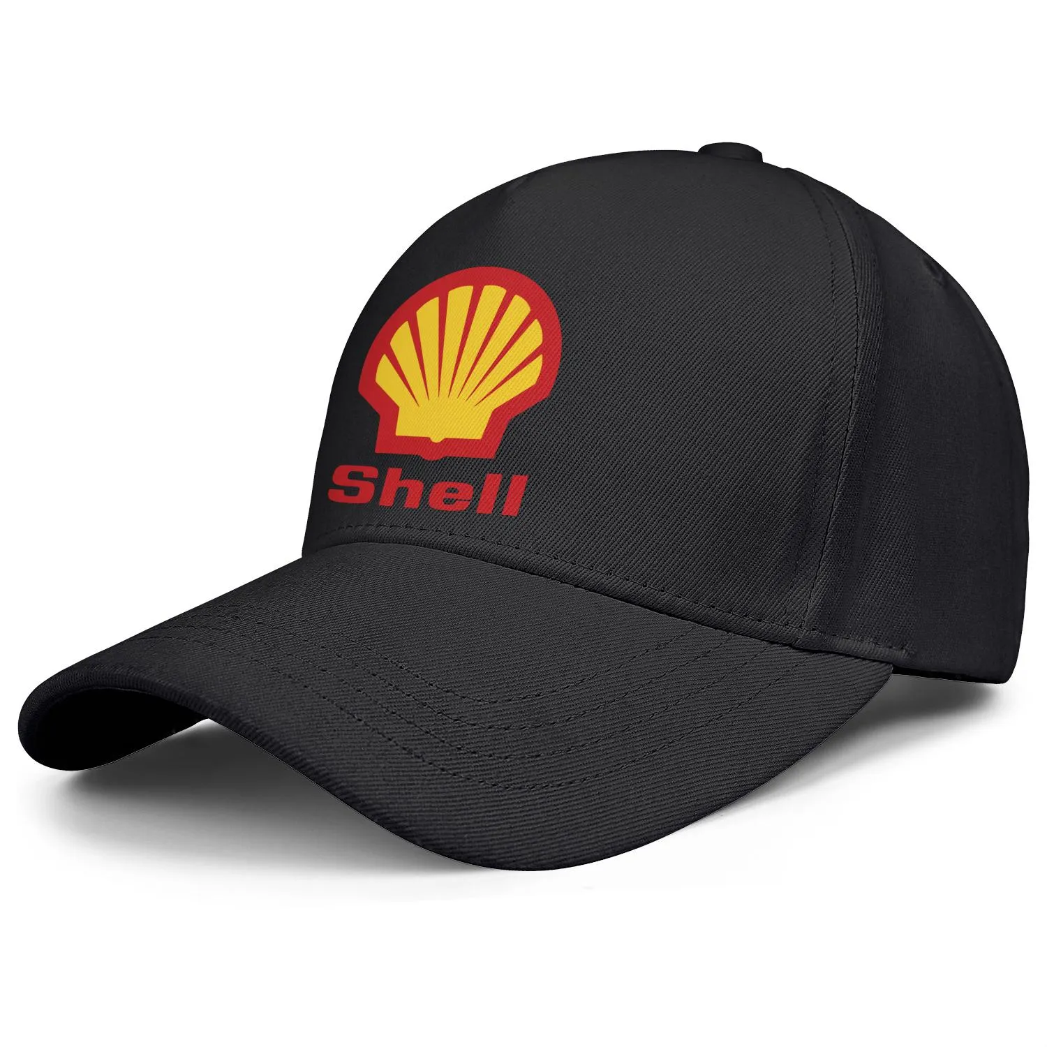 Shell bensin bensinstation logotypen mens och kvinnor justerbar lastbilslock monterad vintage söta baseballhats locator bensin symbo311b