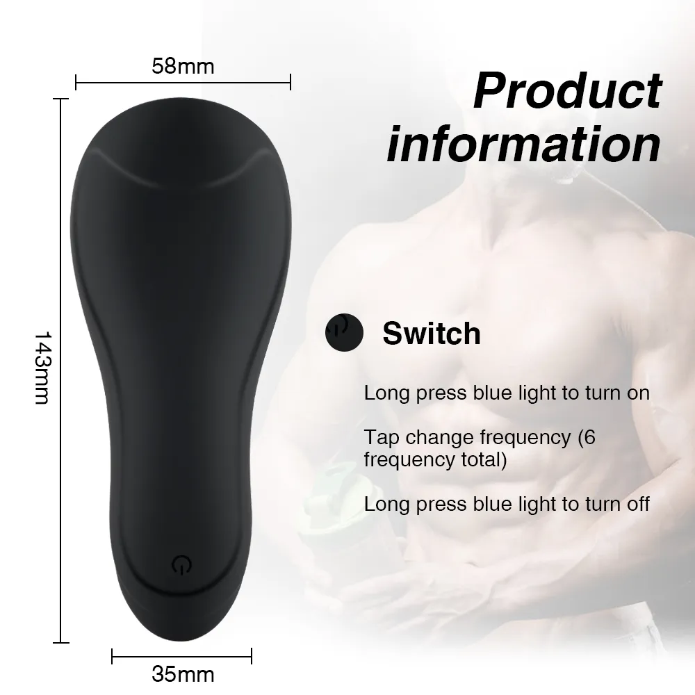 Вибрирующая секс-игрушка для языка для мужчин Мужской мастурбатор Автоматический вибратор для орального минета для мужчин8601470