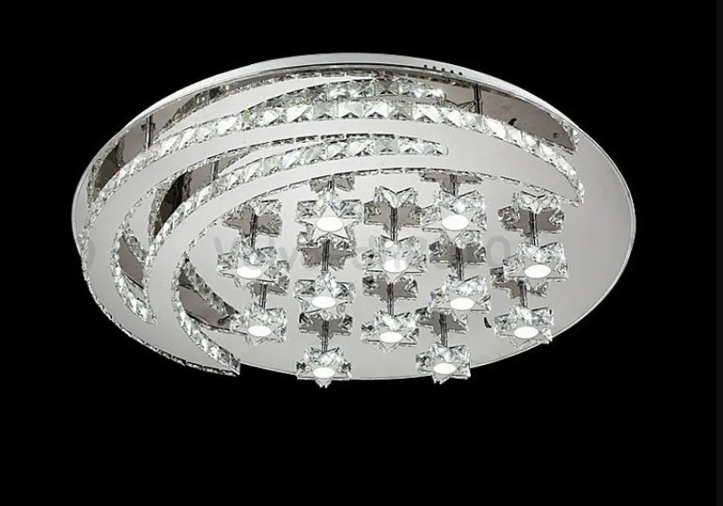 Modern Design Crystal Led Ceiling Lights Moon Stars Light Fixture For Indoor Living Room Bedroom Lustres Ceiling Lamps For Home LL236H