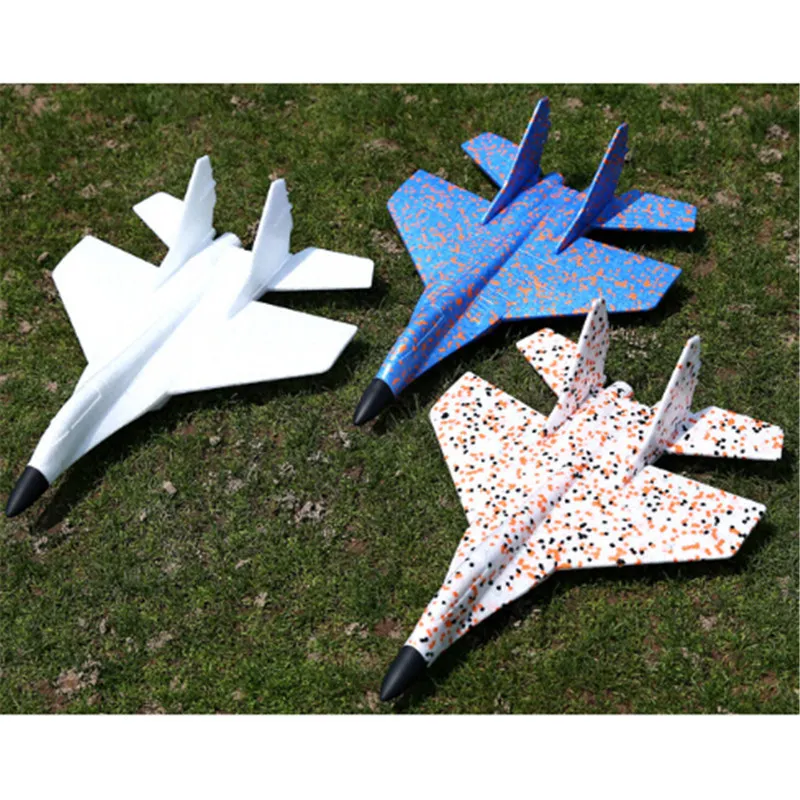 Neue Kinder Flugzeug Modell Outdoor Spaß hand werfen segelflugzeug kämpfer warhawk Flugzeug Trägheit Schaum EPP Flugzeug Spielzeug 10 Stücke Mix Großhandel