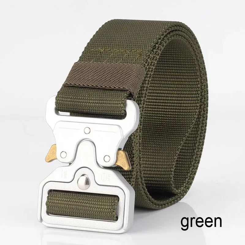 Cintura tattica 2019 1 77 '' di larghezza Stile militare Riggers Cintura Web Cintura resistente a sgancio rapido in metallo con fibbia più grande fre204v