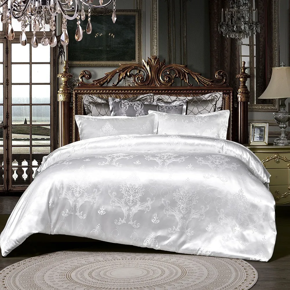 Designer Bed Dekbedden Sets Luxe 3 STKS Thuis Beddengoed Set Jacquard Dekbed Laken Twin Queen King Size Bed Sets Bedclothes190S