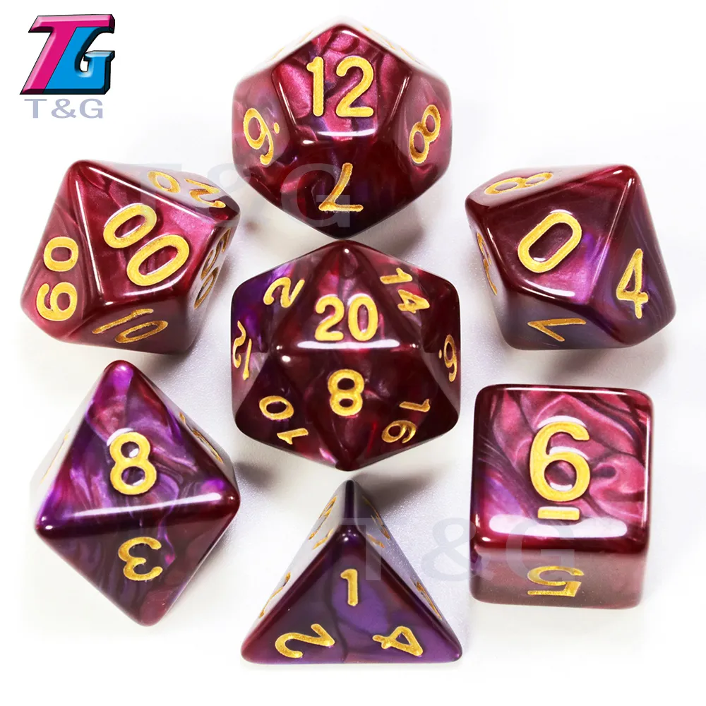 Blandad färg DICE SET D4D20 DUNGEONS och DARGON RPG MTG BOARD GAME SET8328249