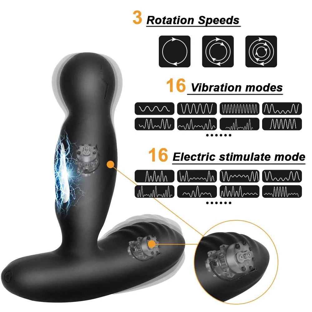 Électrique Choc Pulse Massage De La Prostate Vibrateur Sex Toys Pour Hommes Gay Télécommande Chauffage Vibrant Plug Anal Masturbateur Y200226