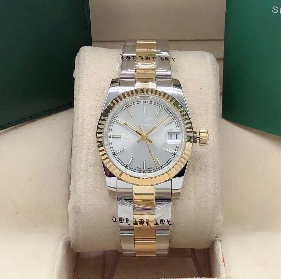 Rose goud mode dames jurk armband horloge 31mm datum saffier automatische mechanische horloges Casual tassen dameshorloge doos gi261Q