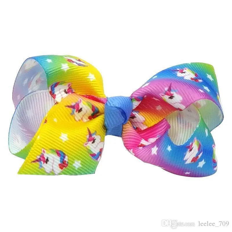 Jojo Siwa Capelli capelli Jojo Bows con clip da 3 pollici bambini bambini grandi bigio