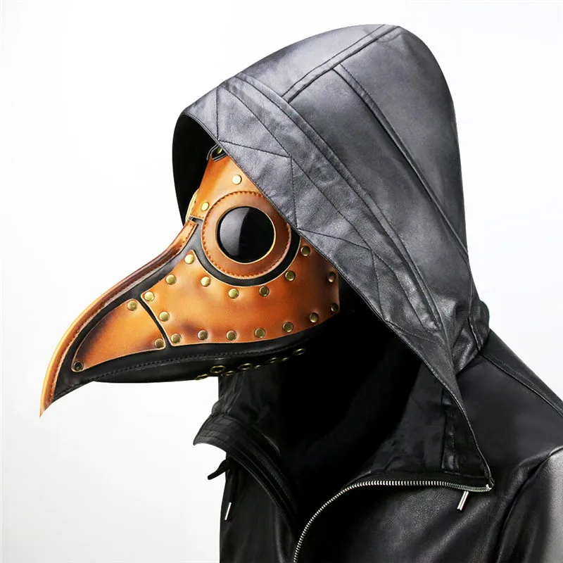 Steampunk Plague Bird Mask Doctor Mask Long Nose Cosplay Fancy Mask Exclusive Gothic Retro Rock Leather Halloween Masks279r