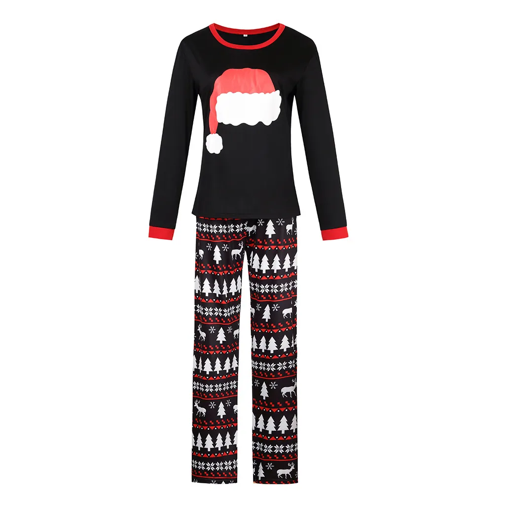 Pianto di Natale abbinati in famiglia Set top e lunghi pantaloni da sonno abbigliamento Homewear PJ Sets1018463