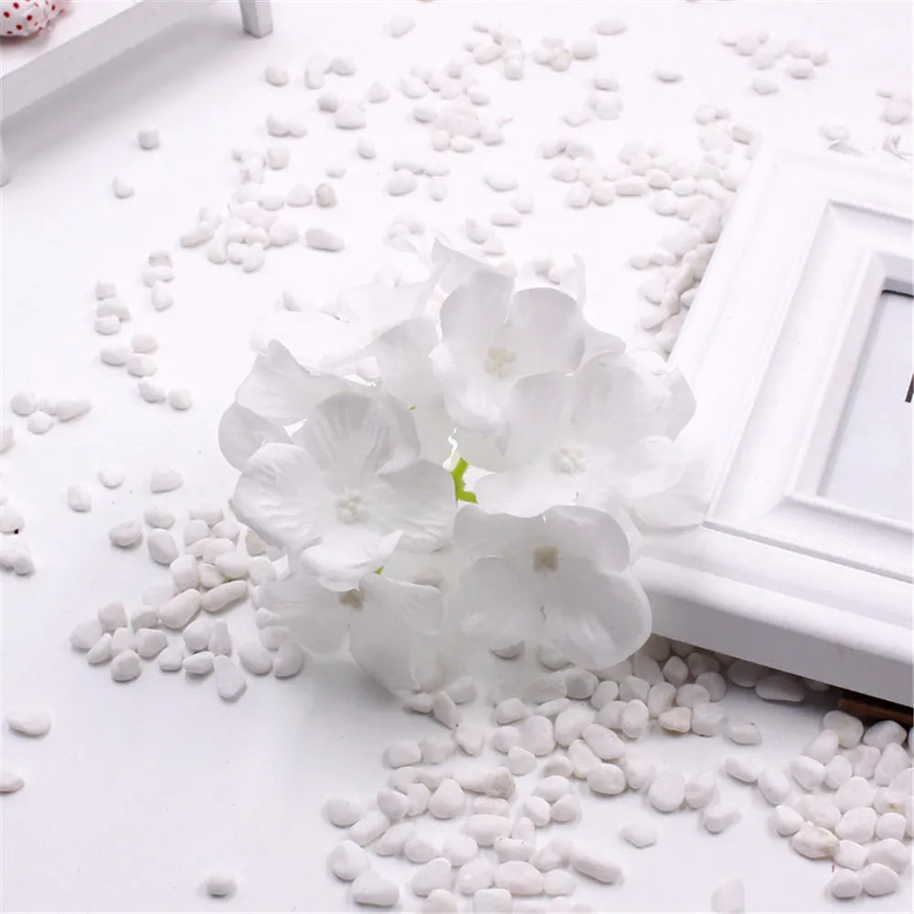Künstliche Seidenblume, dekorative Hortensienköpfe, Simulation DIY Blütenkopf, Seidenblume für Hochzeit, Heimdekoration294y