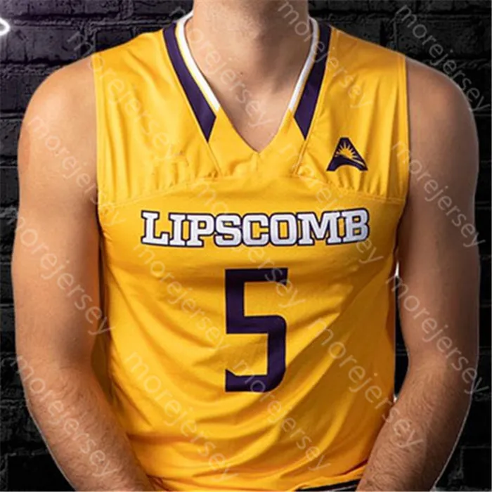 Maglie da basket Custom Lipscomb Bisons Maglia da basket NCAA College Garrison Mathews Ahsan Asadullah KJ Johnson Michael Buckland Andrew Fleming Greg Jones