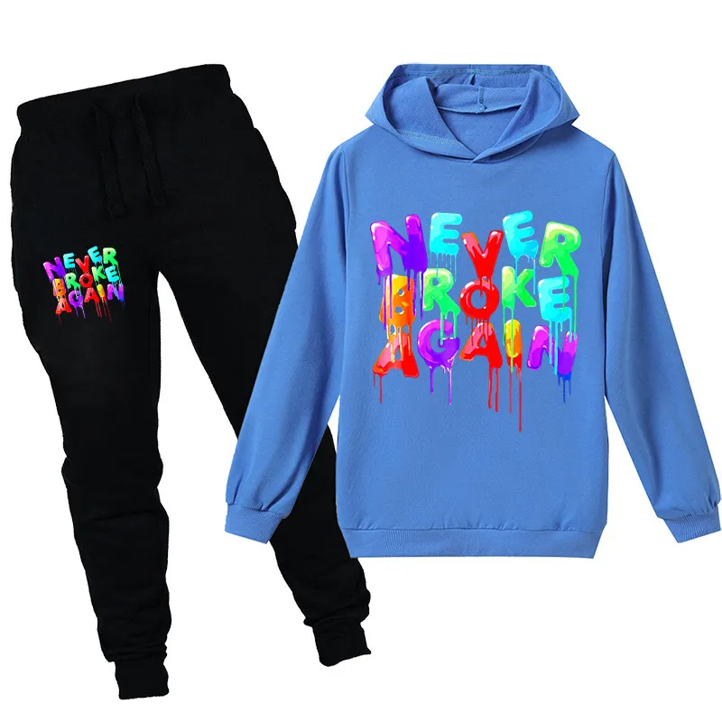 Teenmiro Kids Clothes Set Long Sleeve Hooded Sweatshirt Pant Boy Girl Sport Wear Teenagers Cotton Sportwear Children Outfits 4457842