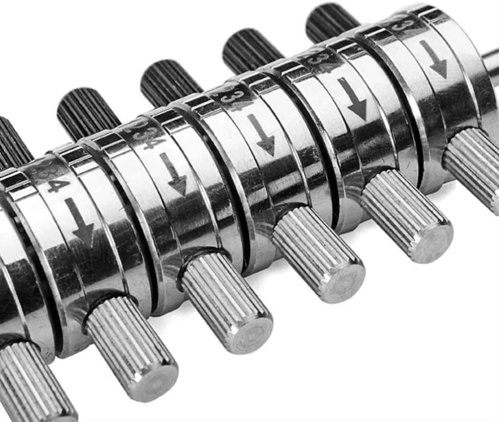 Strumento manici decodificatore tibbie Pick 6 cilindri lettori di blocco automobilistico strumenti di fabbro con casi di pelle265l