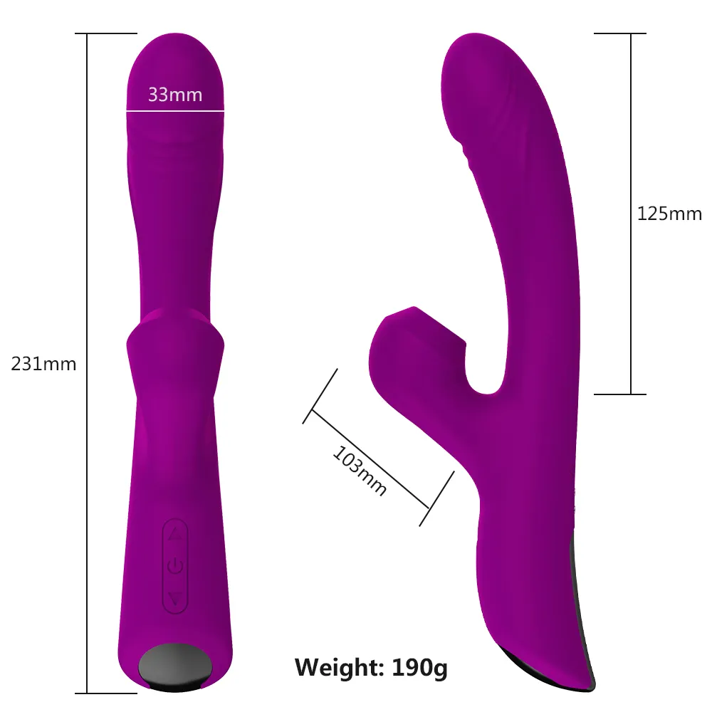 PRO 2 Klitoral Sucking Vibratör Tavşan Isıtma Yapay penis Vibratör G Spot Masaj Klitli Anal Fiş Stimülatörü Yetişkin Seks Oyuncakları Kadınlar için Y2996766