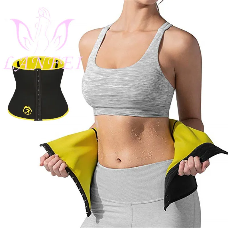 Sauna Lanfei Abdominal Belt Women Slimming Tummy Control Trimmer Corset Belly Strap Waist Trainer Cinchers Shapewear Fat Burner9717329