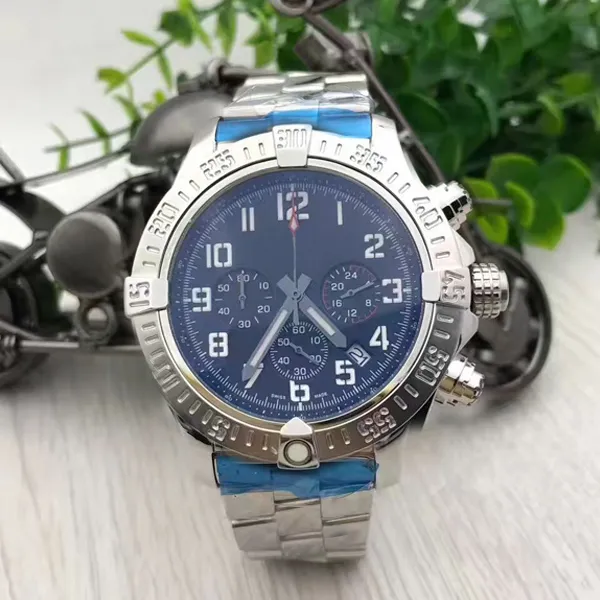 Nouveau avec étiquettes montres de luxe pour hommes aviation moulée montre numérique chronographe calendrier affichage bracelet en caoutchouc militaire noir 266x