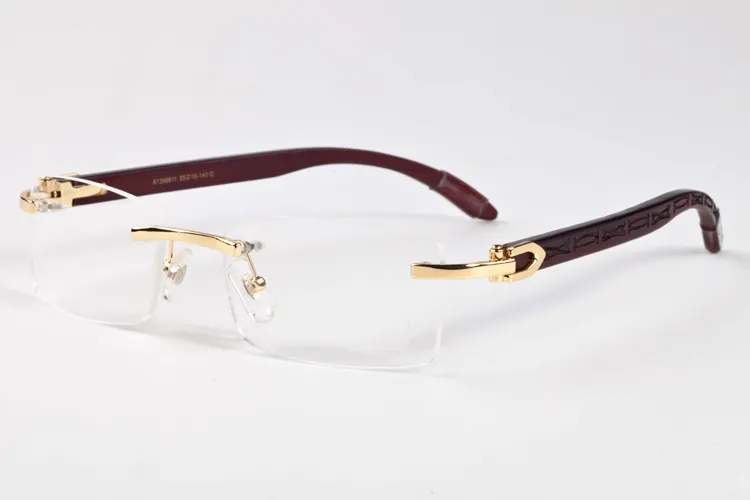 occhiali da sole moda cat eye occhiali corno di bufalo montature oro argento occhiali da vista lenti trasparenti occhiali da sole sportivi vintage da uomo con cas219w
