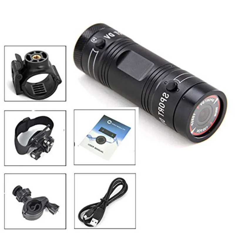 Mini Camcorder F9 HD 1080P fiets Motorhelm Sport Camera Video Recorder DV Camcorder Autocamera Rijden recorder2215904