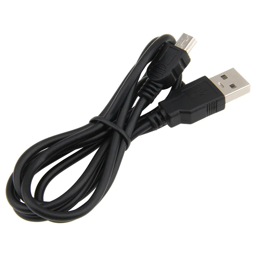 Mini USB 5 Pins Adapter Data Sync Charger V3 Cables 1M laddningslinje för MP3 MP4 -kamera GPS 